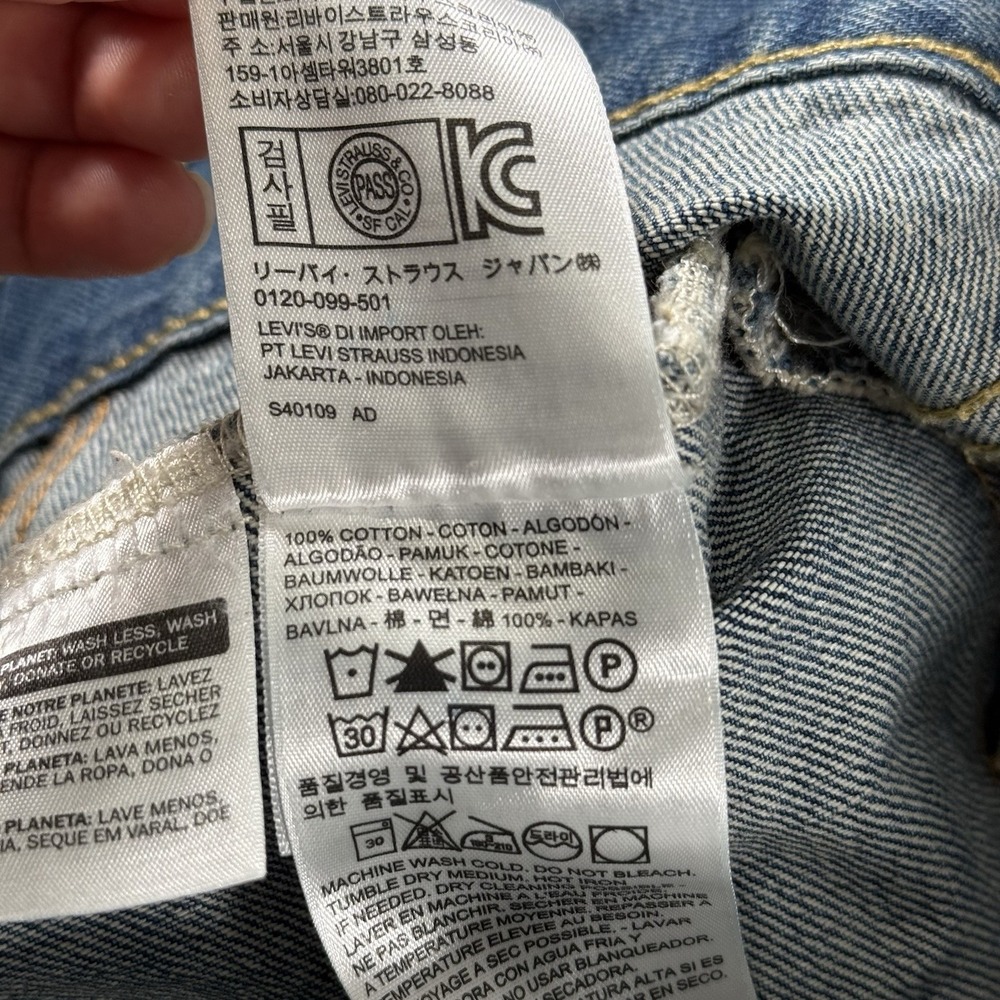 Vintage Levis Jacket Men XL 72334 Boxy Fit Trucker Type III 90s Acid Wash Grunge - Picture 11 of 15